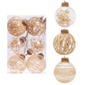 Christmas ornaments 8 CM transparent plant \ Christmas ball set