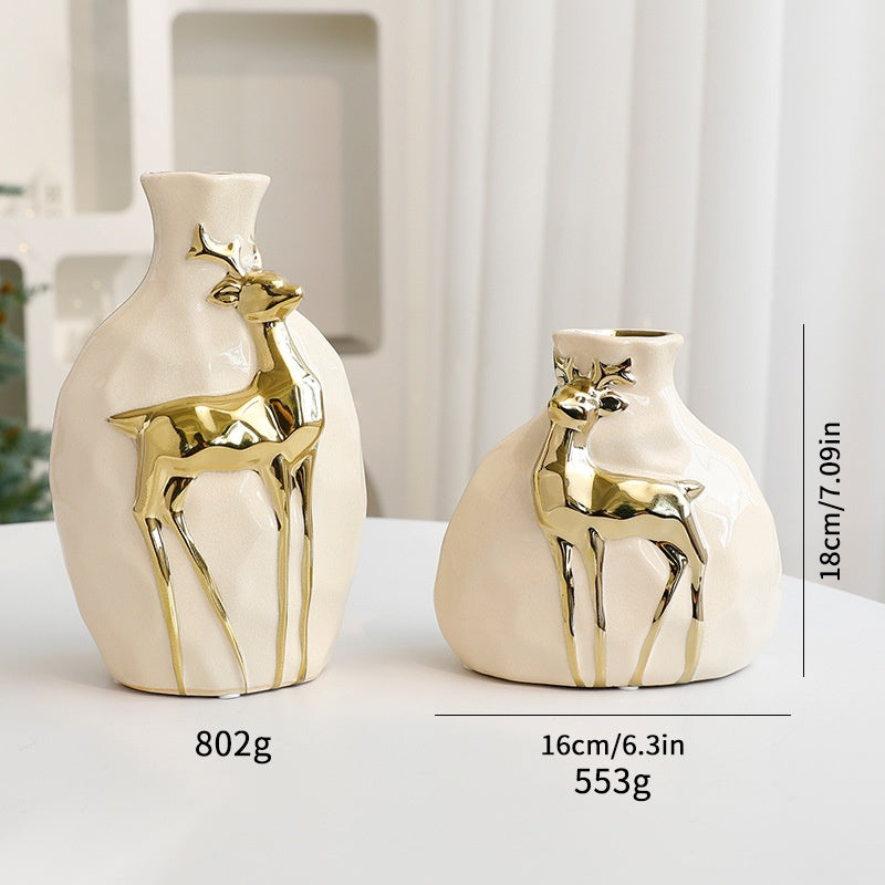 Christmas Bouquet Vase Set \ Elegant Flower Arrangement Decoration Props