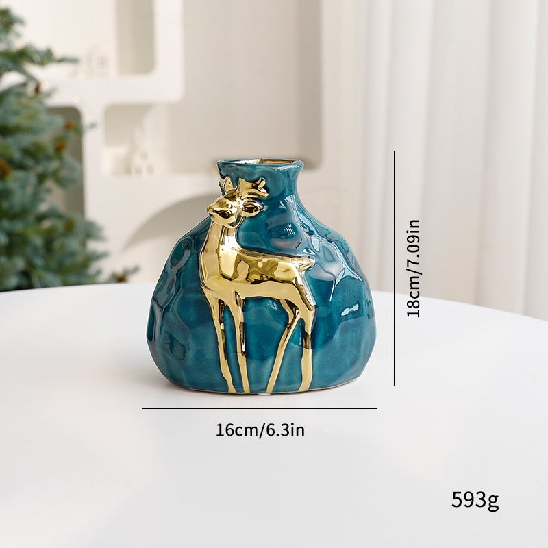 Christmas Bouquet Vase Set \ Elegant Flower Arrangement Decoration Props