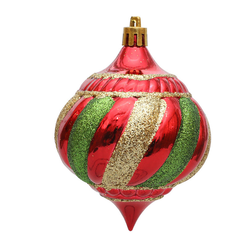 Christmas tree decoration hanging ball spiral cone ball