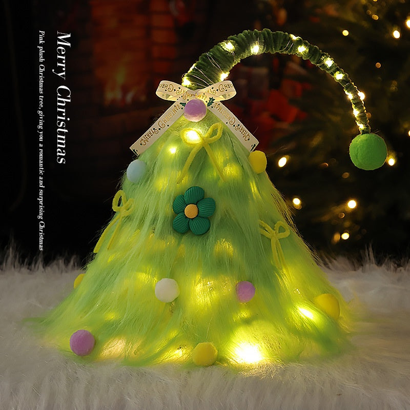 Mini Artificial Christmas Tree with Lights