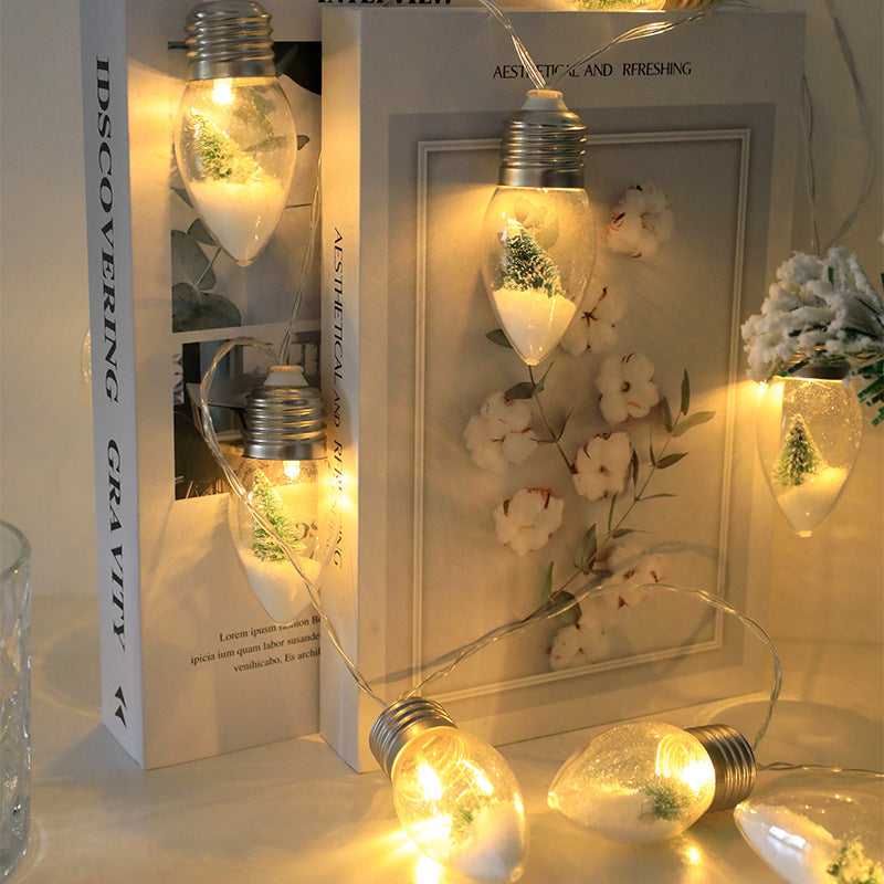 Christmas tree snowflake decoration light, colorful light string