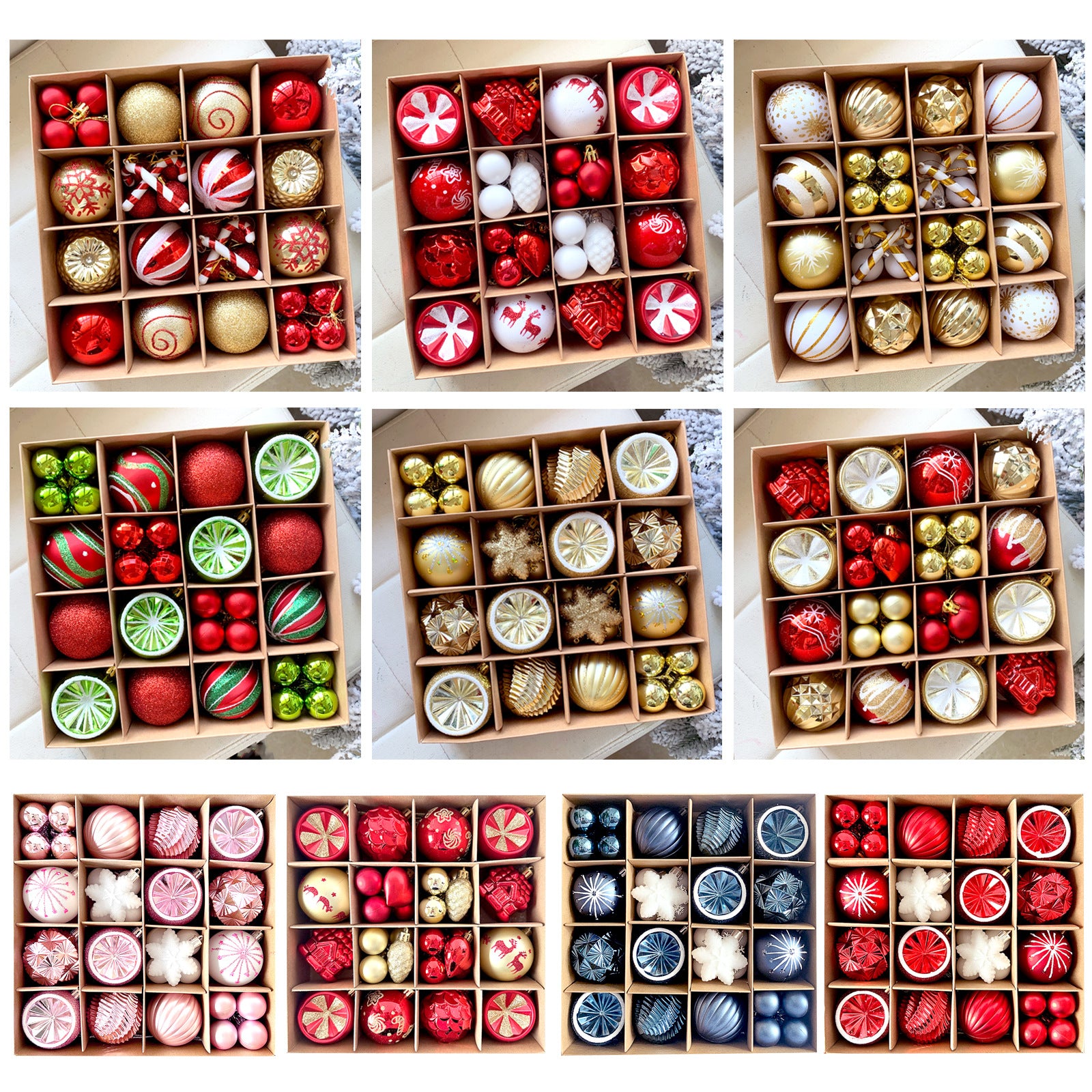 Christmas decoration 6cm  ball special-shaped painted