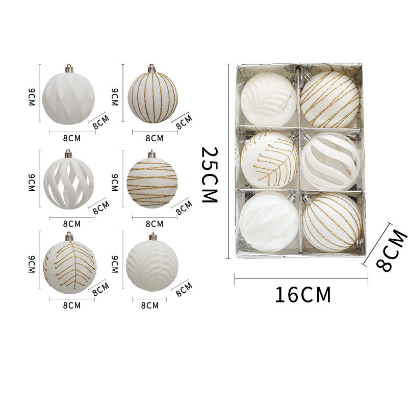 8cm Christmas Tree Hanging Ball Window Decoration Suede Ball