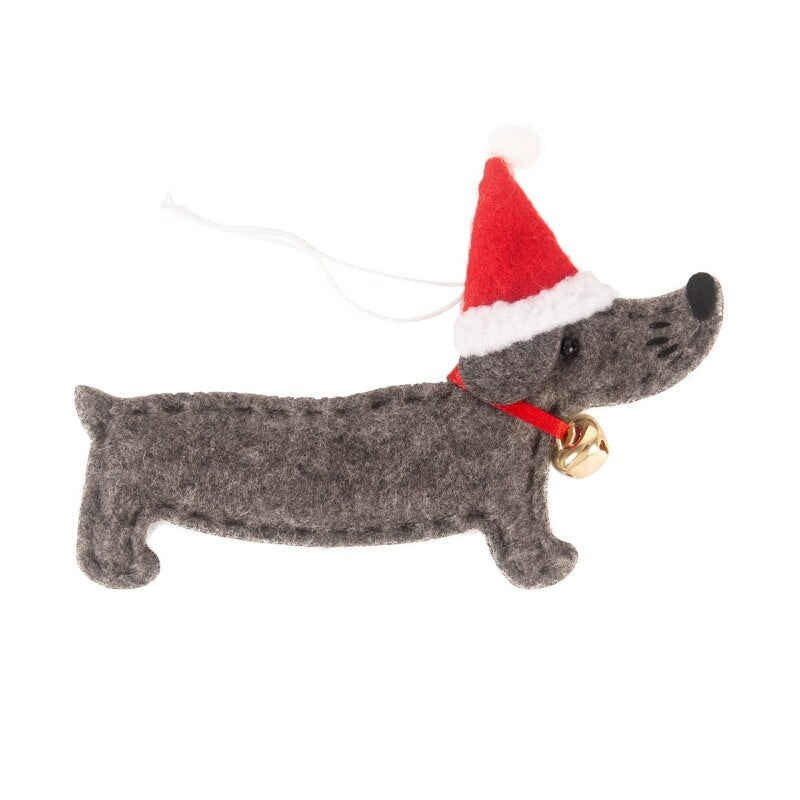 4pcs/set Christmas Decoration Cute Dachshund