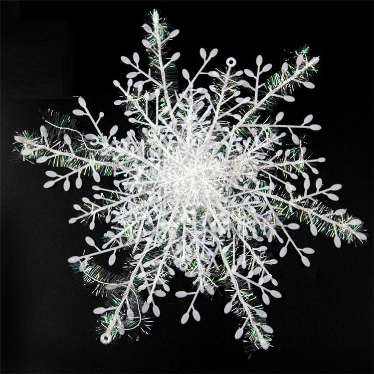 3/9/18/30pcs Christmas Tree Decoration Snowflakes 11cm