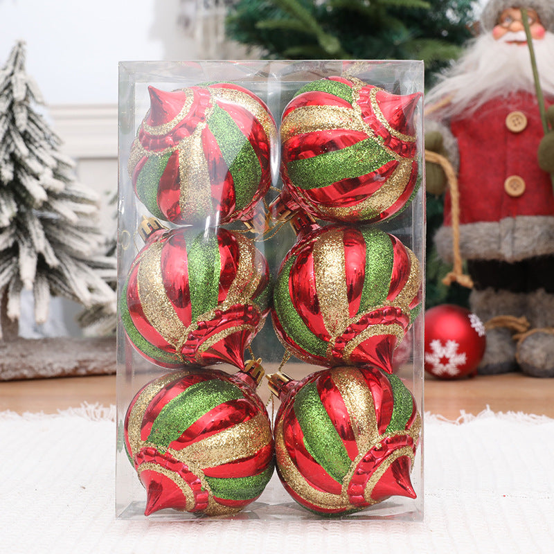 Christmas tree decoration hanging ball spiral cone ball
