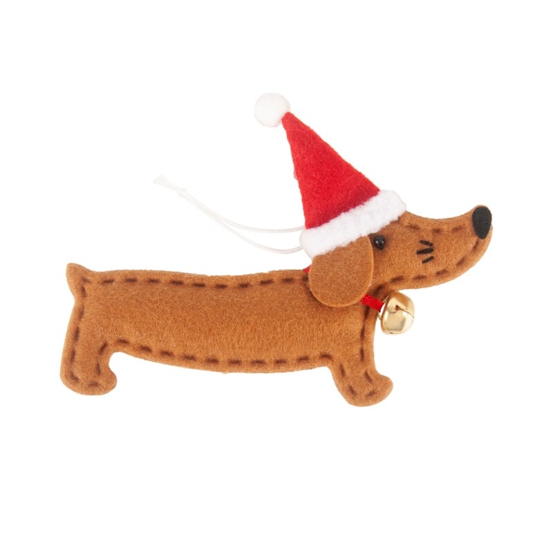 4pcs/set Christmas Decoration Cute Dachshund