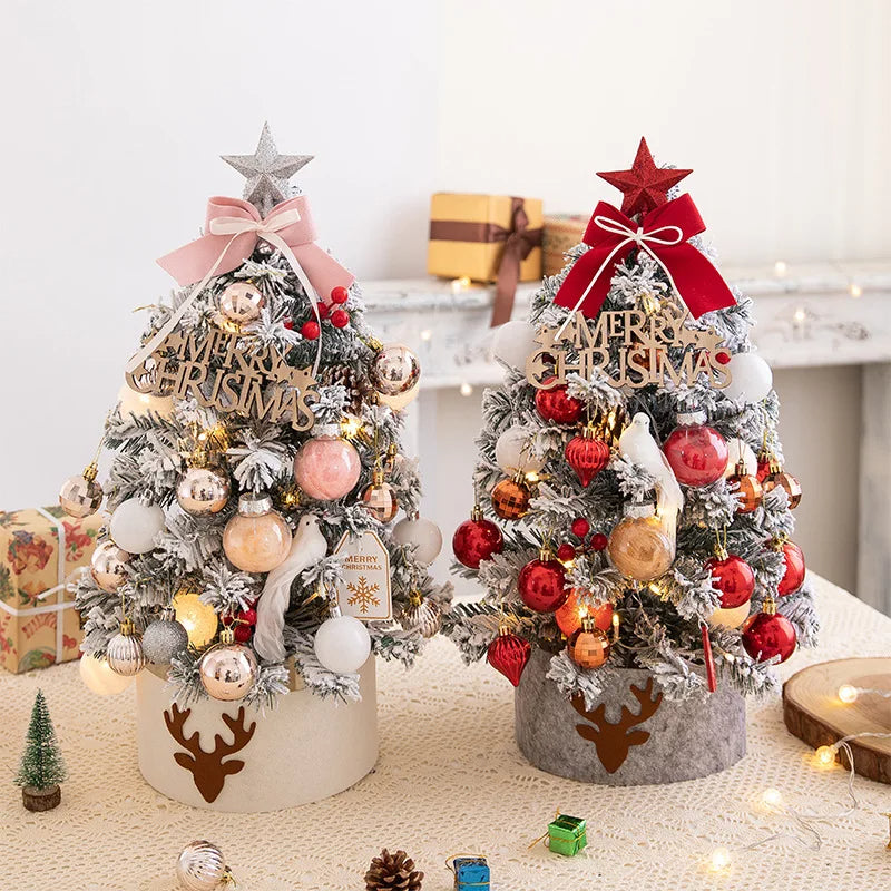 45/60cm Mini Christmas Tree With Lights Decorations