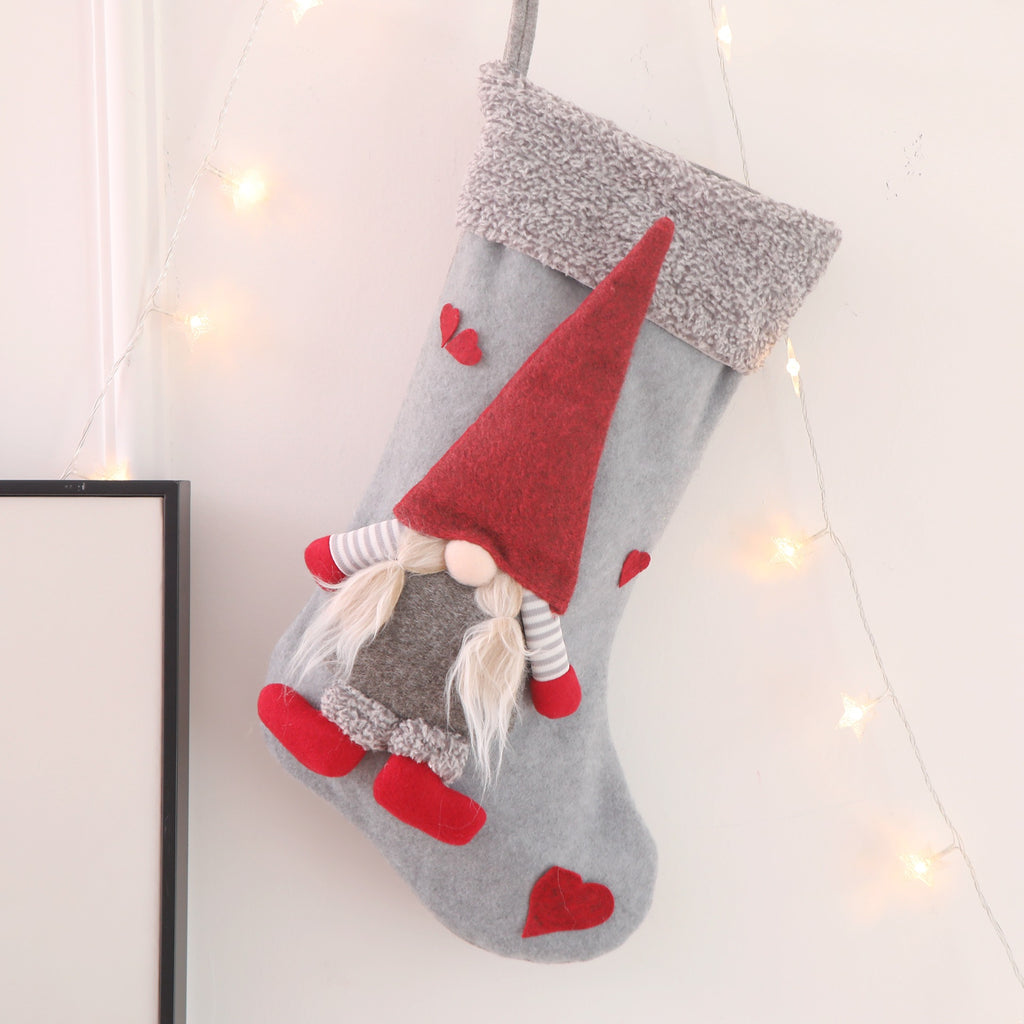 Classic red & white Christmas socking, Christmas gift bags
