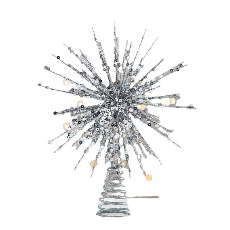 Christmas Tree Top Star Five-Pointed Star Christmas Decoration Christmas Tree