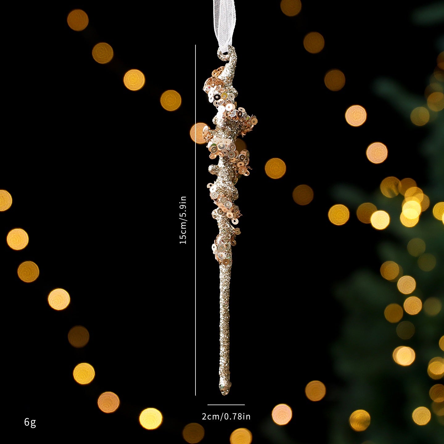Christmas Tree Decorations Champagne Gold