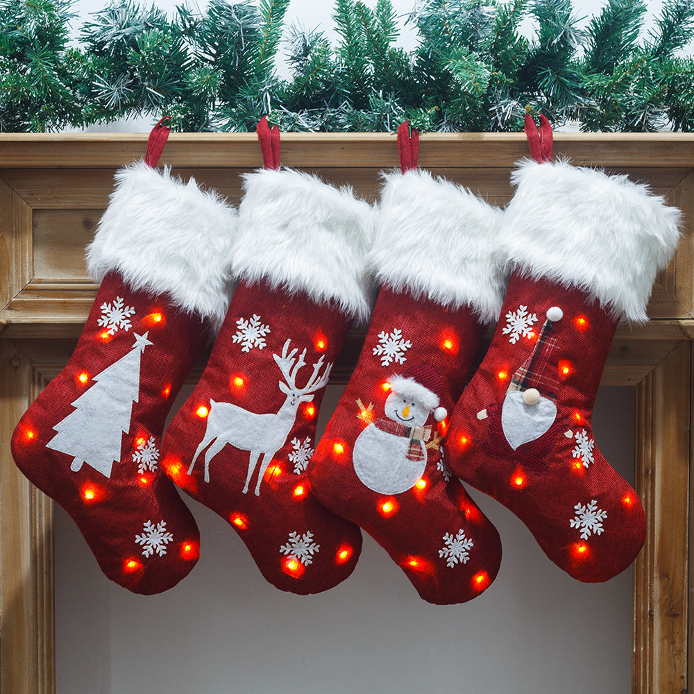 Christmas Socks Bag Luminous