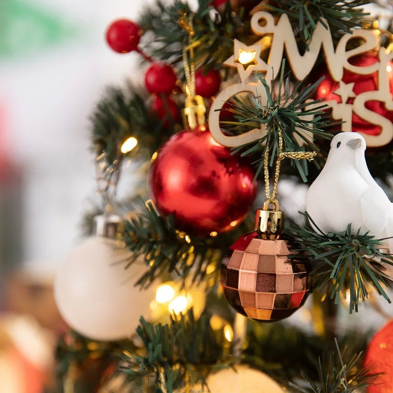45/60cm Mini Christmas Tree With Lights Decorations