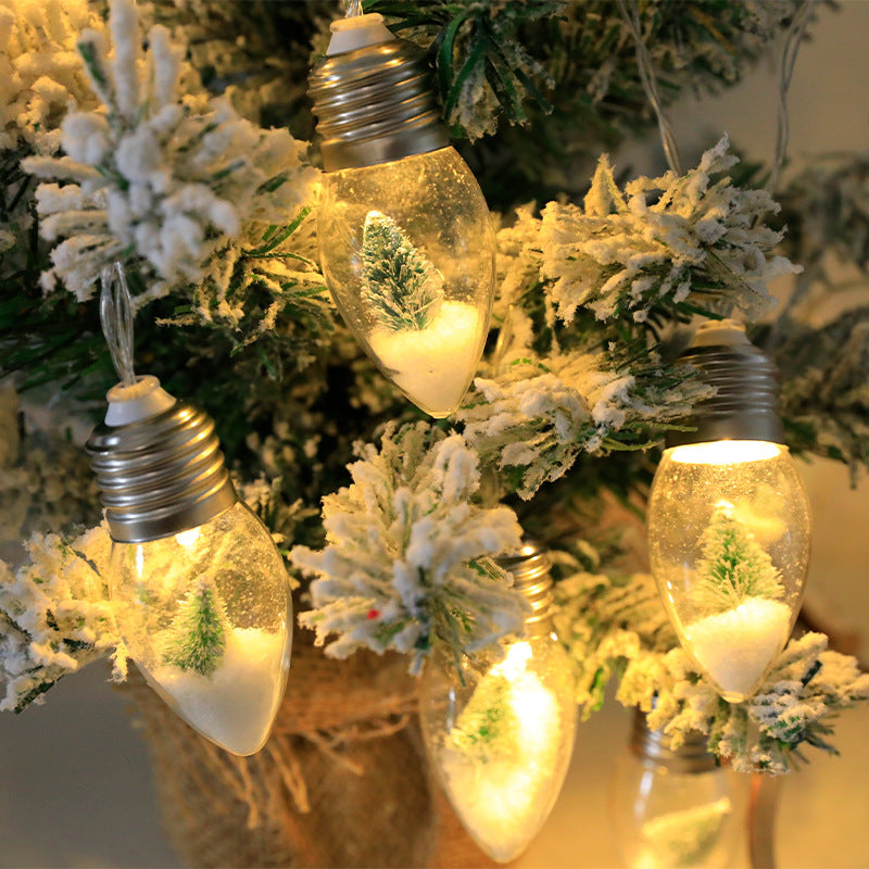 Christmas tree snowflake decoration light, colorful light string