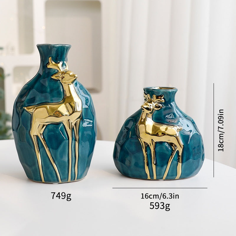 Christmas Bouquet Vase Set \ Elegant Flower Arrangement Decoration Props
