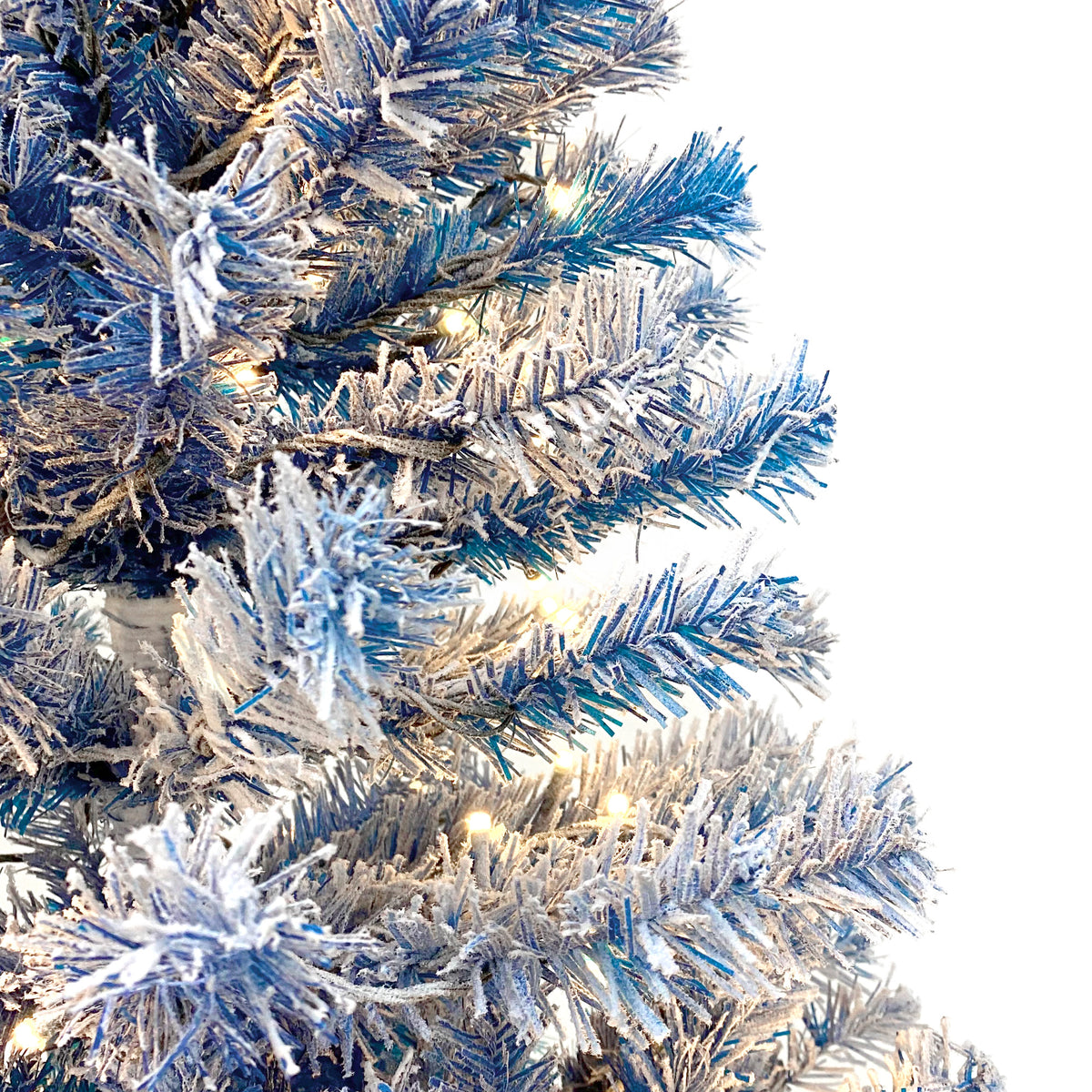 6FT Christmas tree snowflake flocking person with 750 Christmas branches