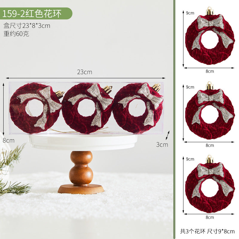 Christmas Red Irregular Ball \ Christmas Tree Decoration