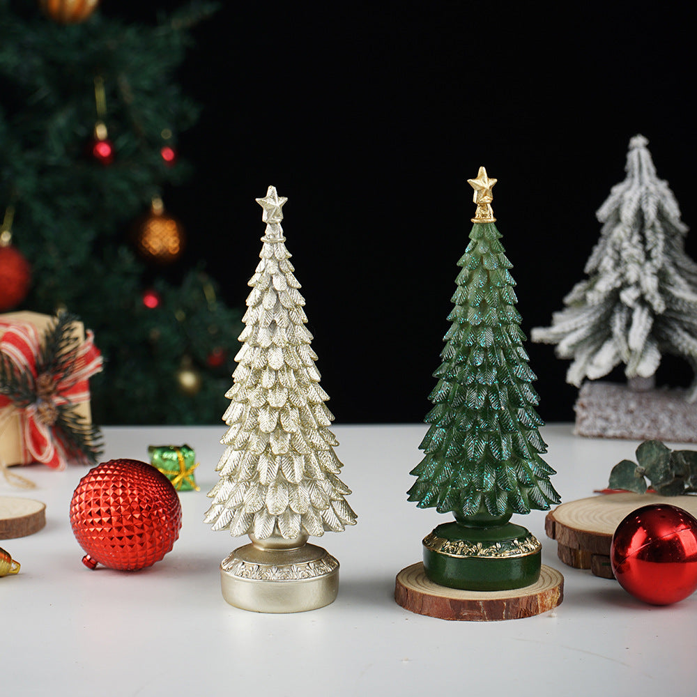Christmas tree ornaments home decor living room tabletop