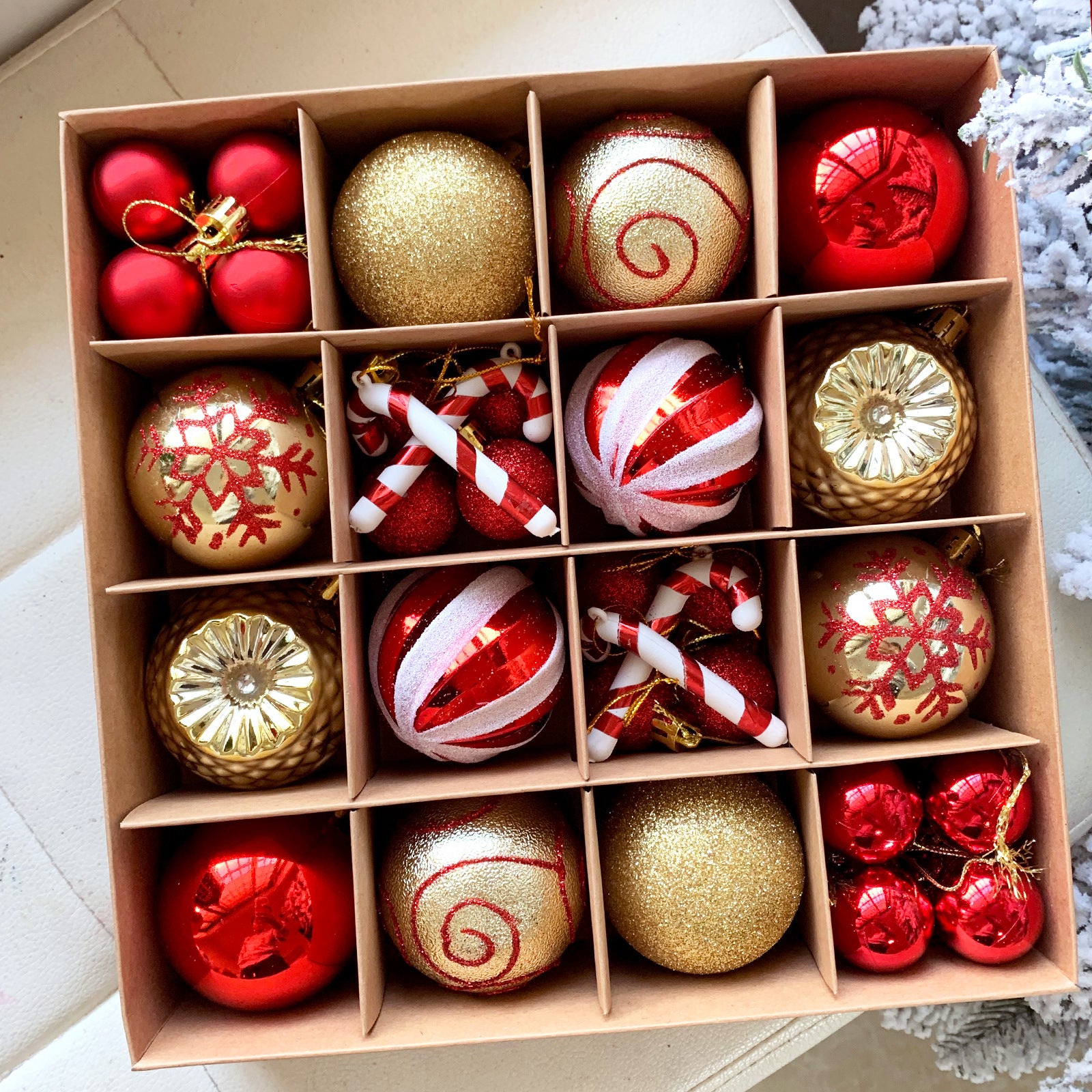 Christmas decoration 6cm  ball special-shaped painted