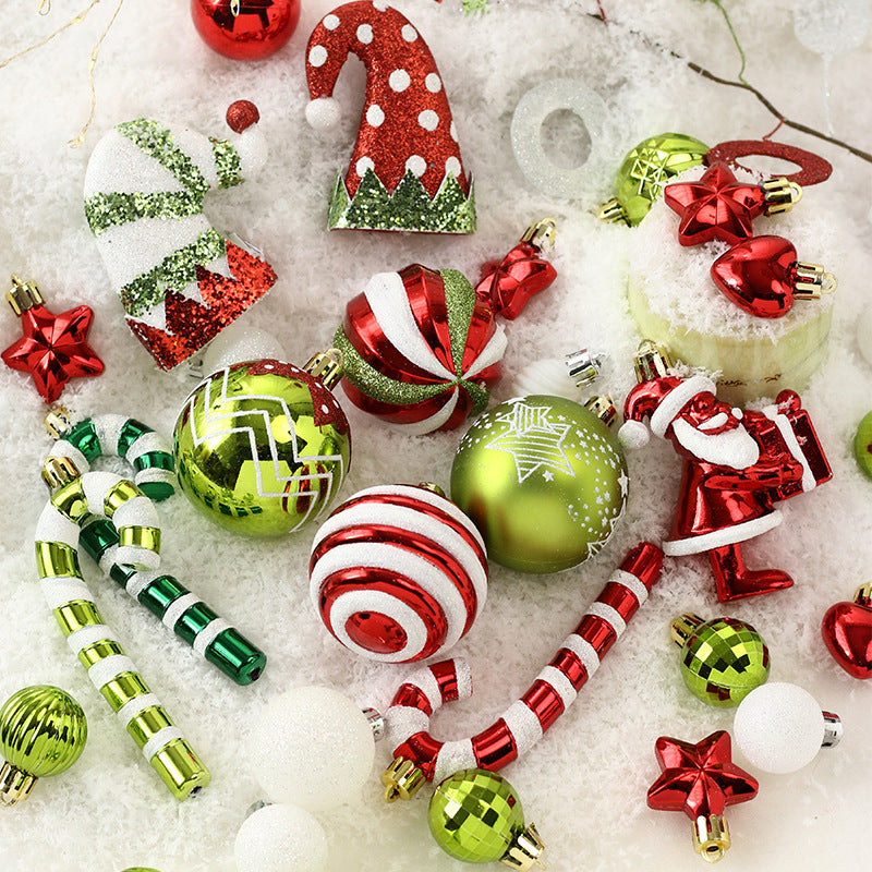 Christmas Decorations 50pcs/set painted Christmas ball set