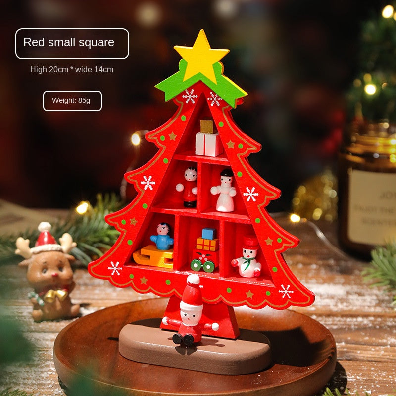 Christmas Mini Checkered Wooden