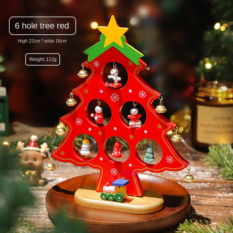 Christmas Mini Checkered Wooden