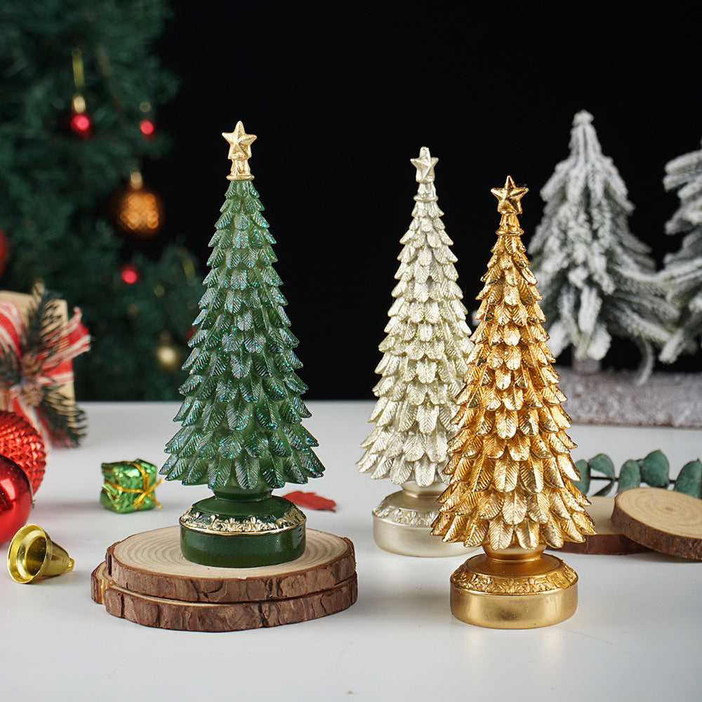 Christmas tree ornaments home decor living room tabletop