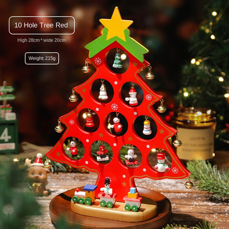Christmas Mini Checkered Wooden