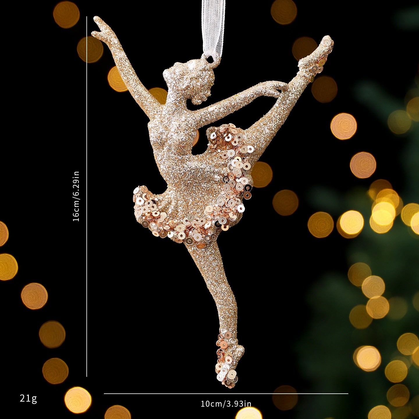 Christmas Tree Decorations Champagne Gold