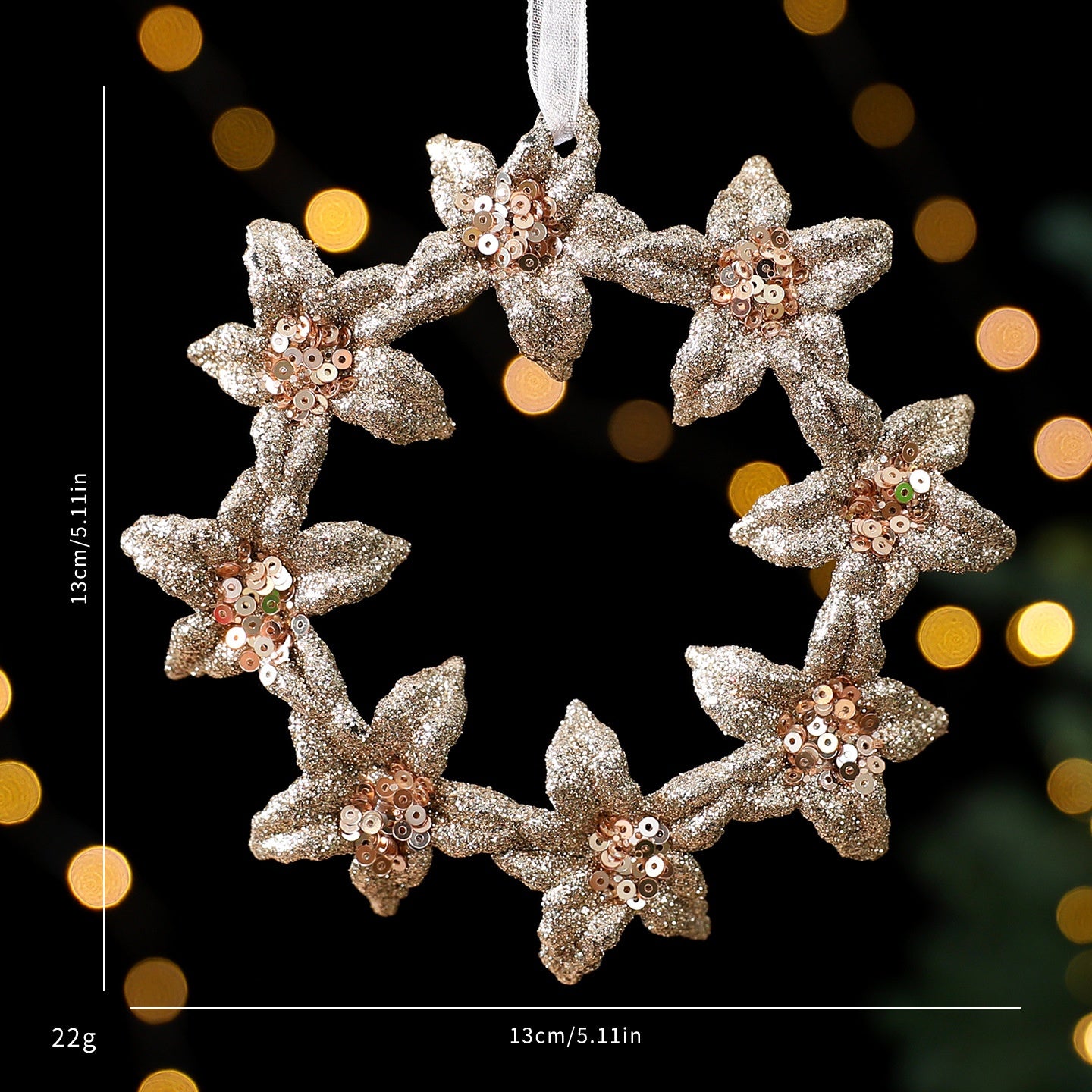 Christmas Tree Decorations Champagne Gold