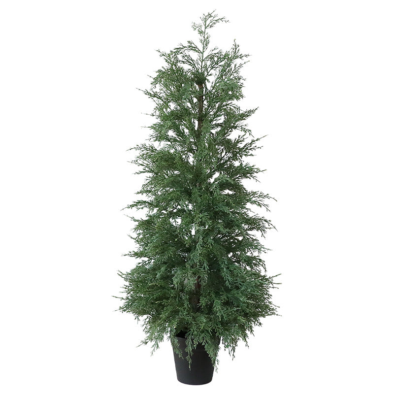 Faux Cedar Tabletop Christmas Tree Decor 70/90CM Indoor Outdoor Holiday Decoration