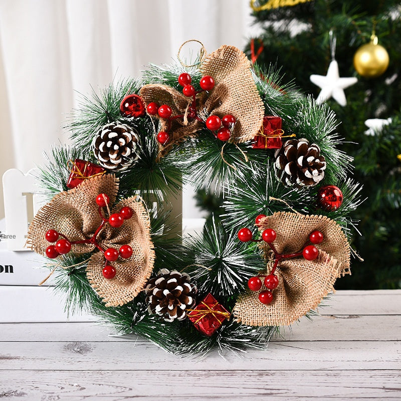 Christmas Decorative Wreath \ Handmade Christmas Door