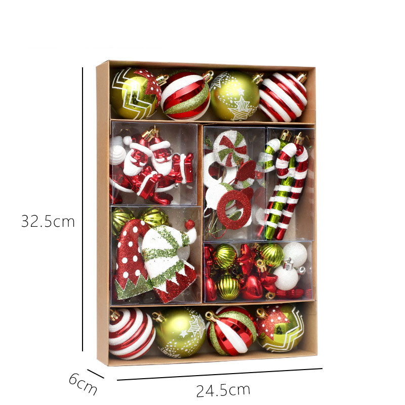 Christmas Decorations 50pcs/set painted Christmas ball set