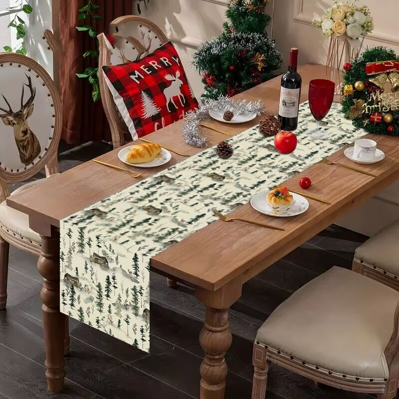 Christmas table flag