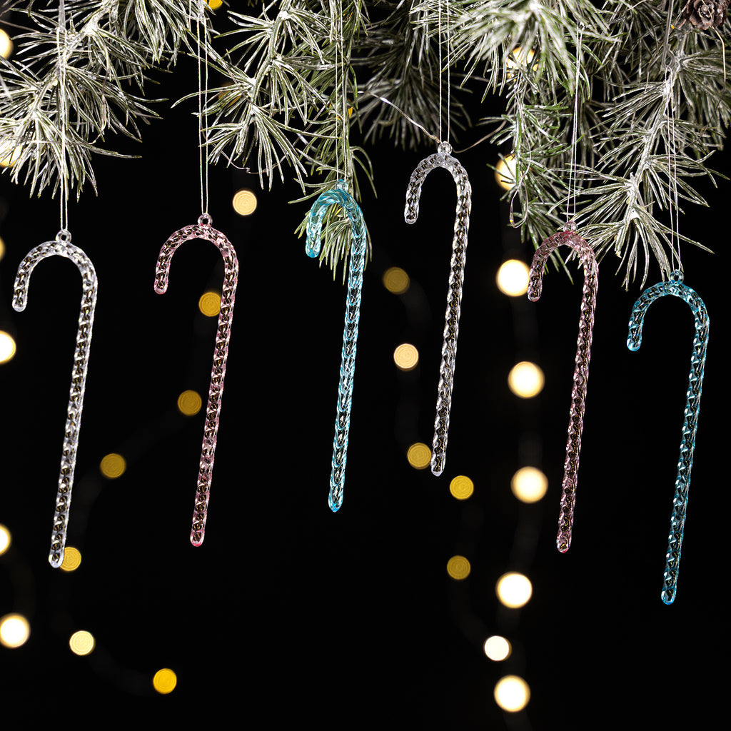 Christmas Decoration Pendant Colorful Ice Cone Cane Tree Pendant