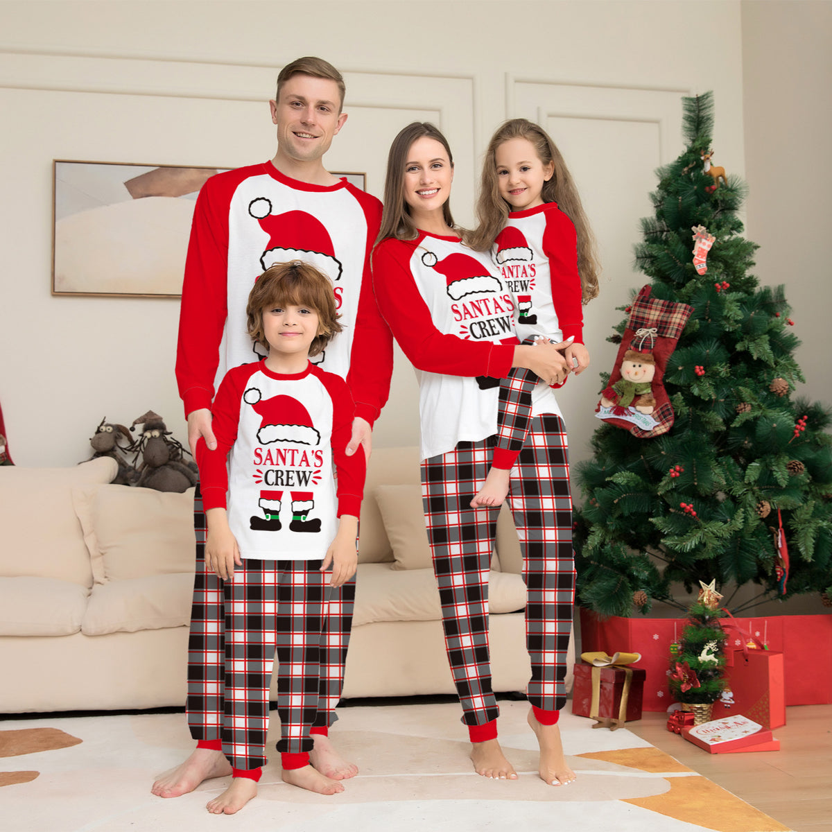 Christmas Family Matching  Printed Home Wear  Sleepwear