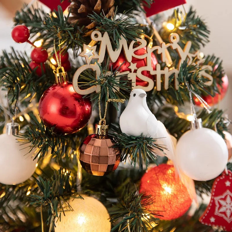 45/60cm Mini Christmas Tree With Lights Decorations