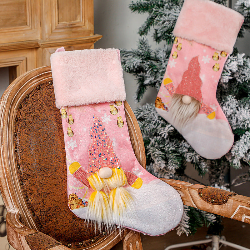 Christmas Decoration Christmas Socks Pink