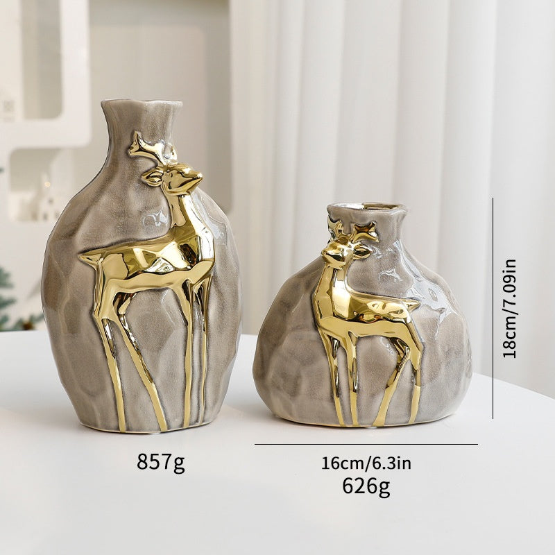 Christmas Bouquet Vase Set \ Elegant Flower Arrangement Decoration Props
