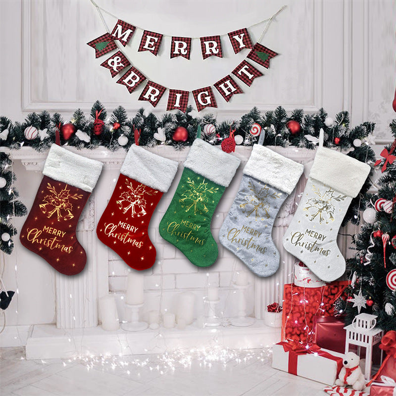 Christmas socks gift bags holiday \ home decorations Christmas tree \ candy bags