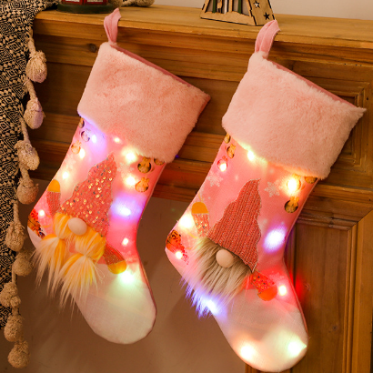 Christmas Decoration Christmas Socks Pink
