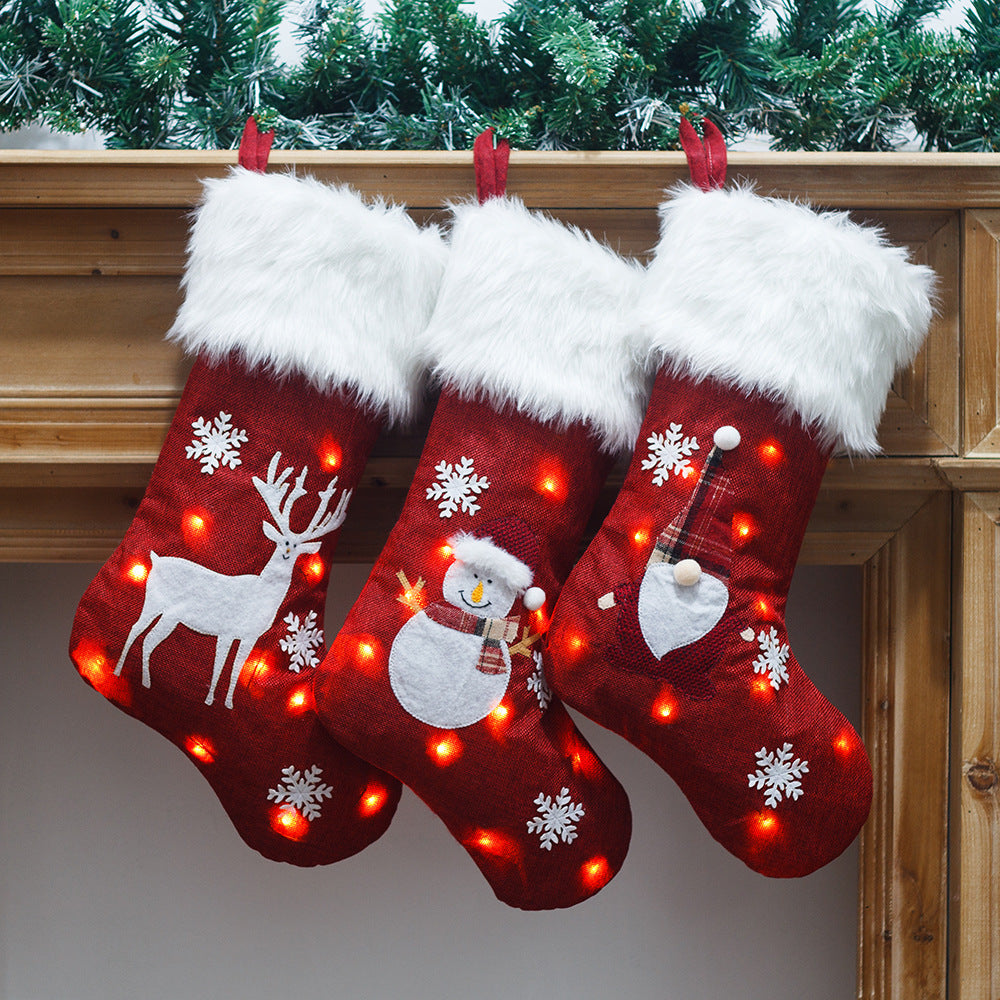 Christmas Socks Bag Luminous