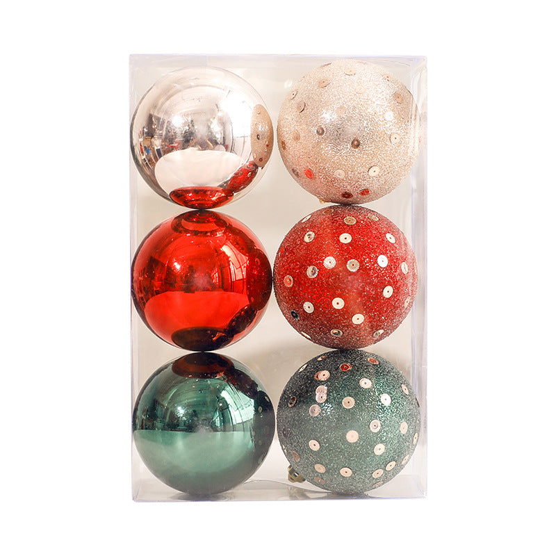 Christmas Decorations Red White Green Polka Dot Christmas Balls