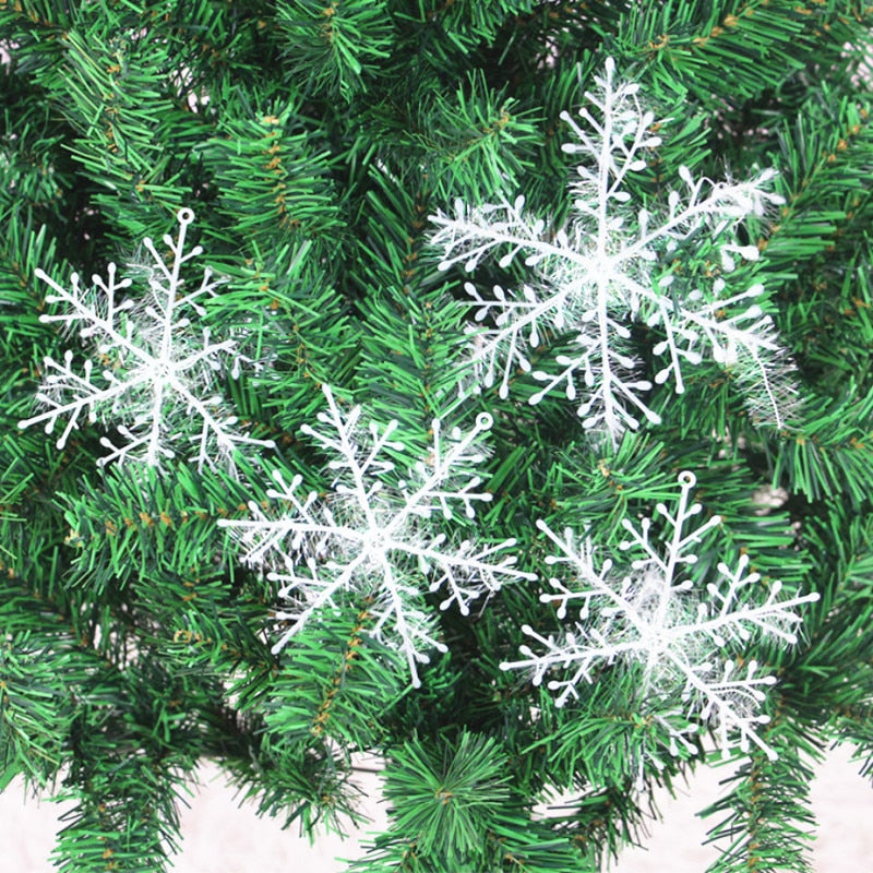 3/9/18/30pcs Christmas Tree Decoration Snowflakes 11cm