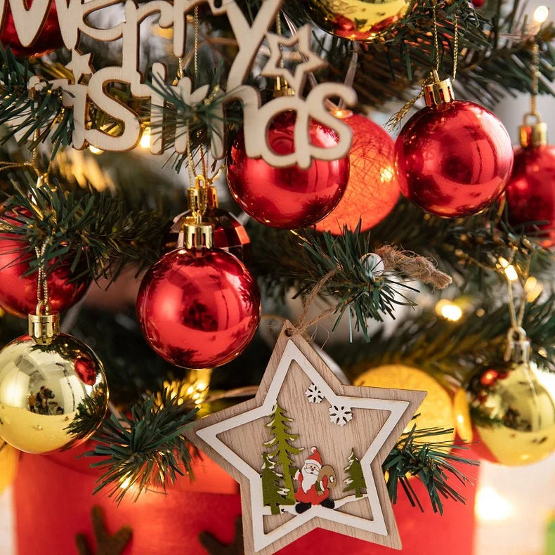 45/60cm Mini Christmas Tree With Lights Decorations