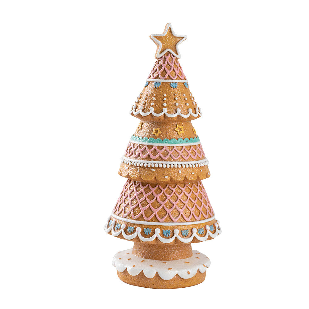 Gingerbread Christmas Tree Desktop Decoration Home Living Room