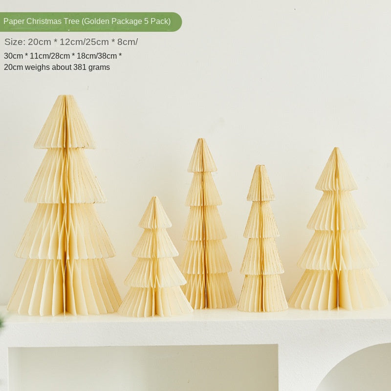 Paper Christmas Tree for Holiday Scene Decoration