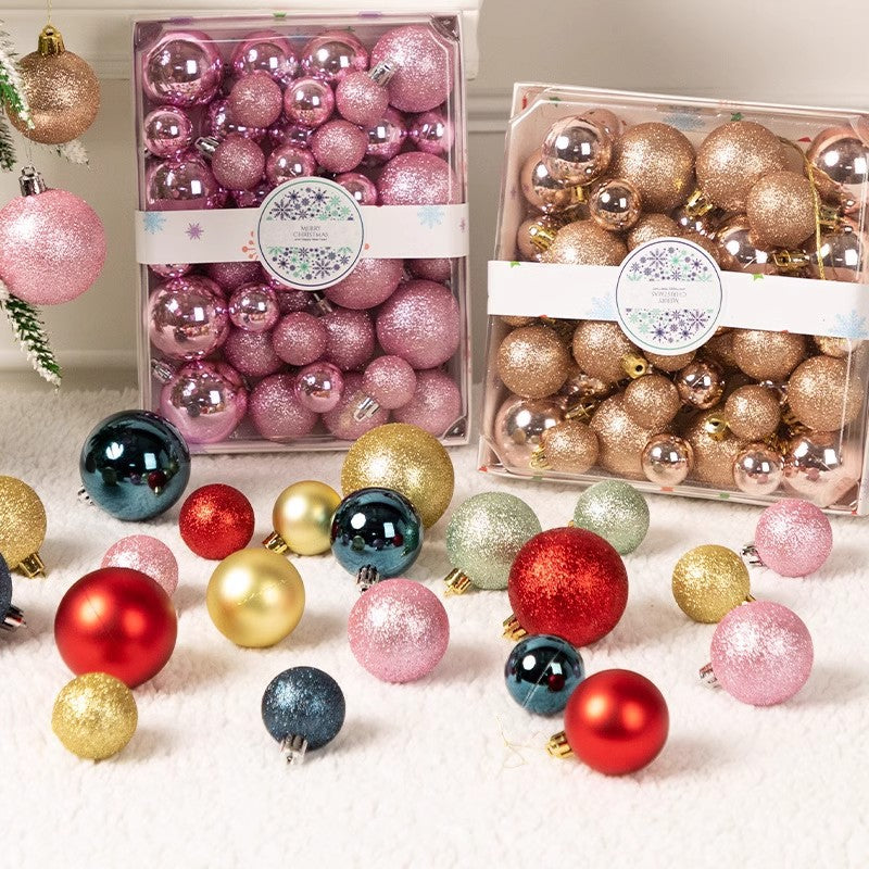 Christmas 3/4/5CM Christmas Ball Decoration Pendant 42pcs