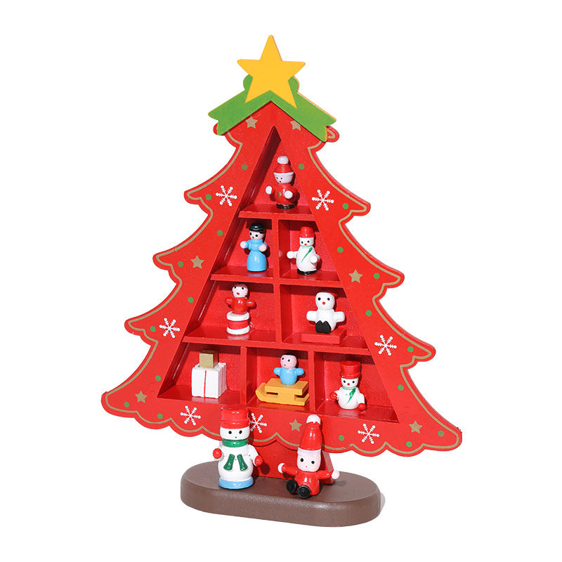 Christmas Mini Checkered Wooden